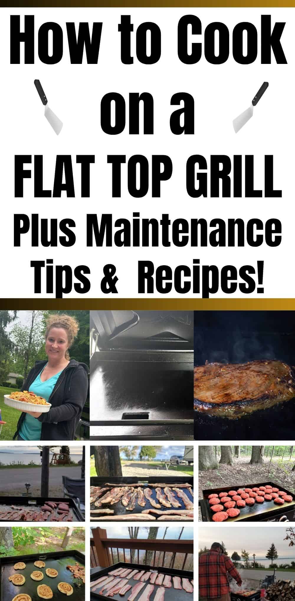 how to cook on a blackstone collage with text and images