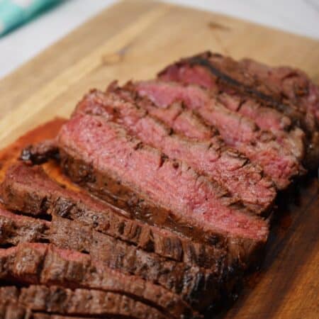 MARINATED FLANK STEAK SLIICED