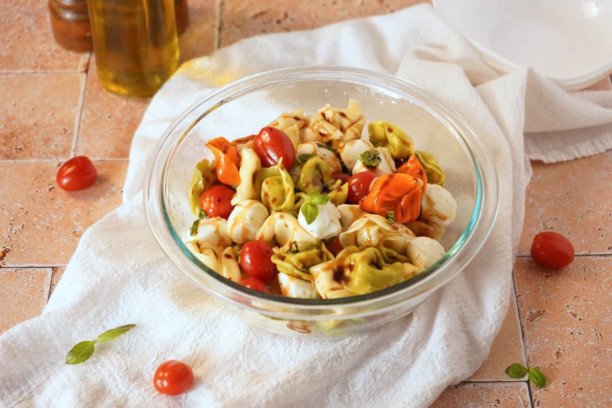 Tortellini Caprese Pasta Salad