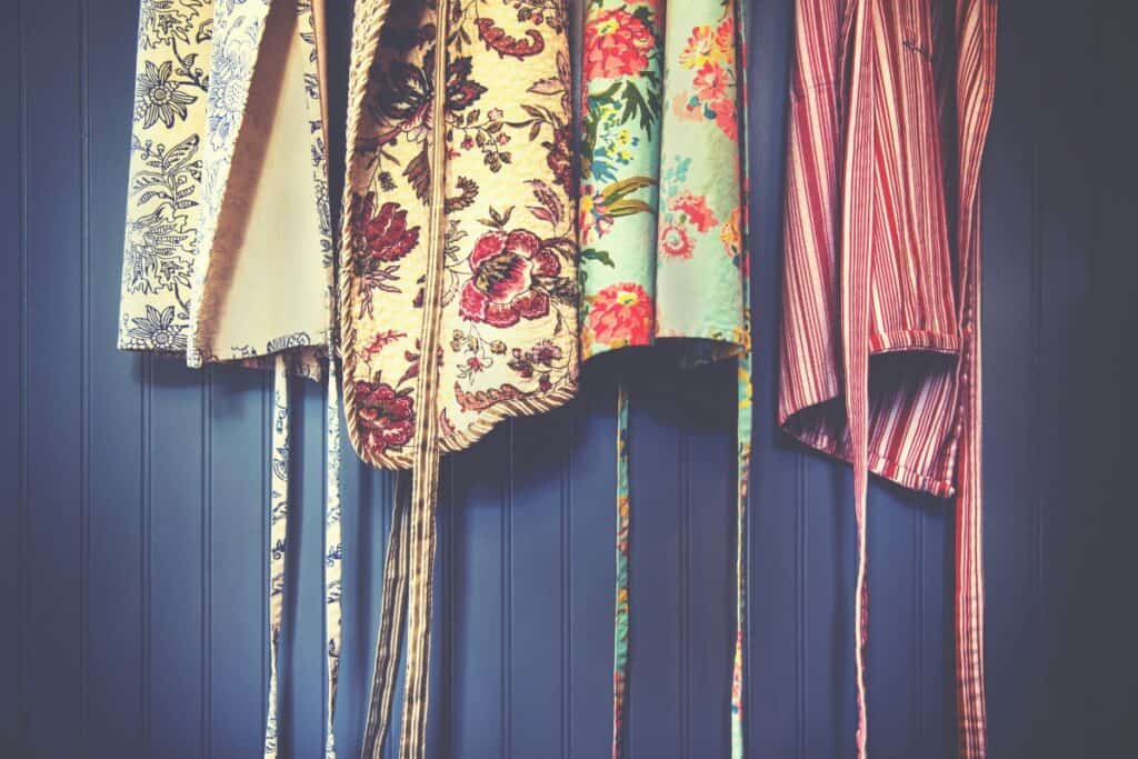 decorative aprons hanging