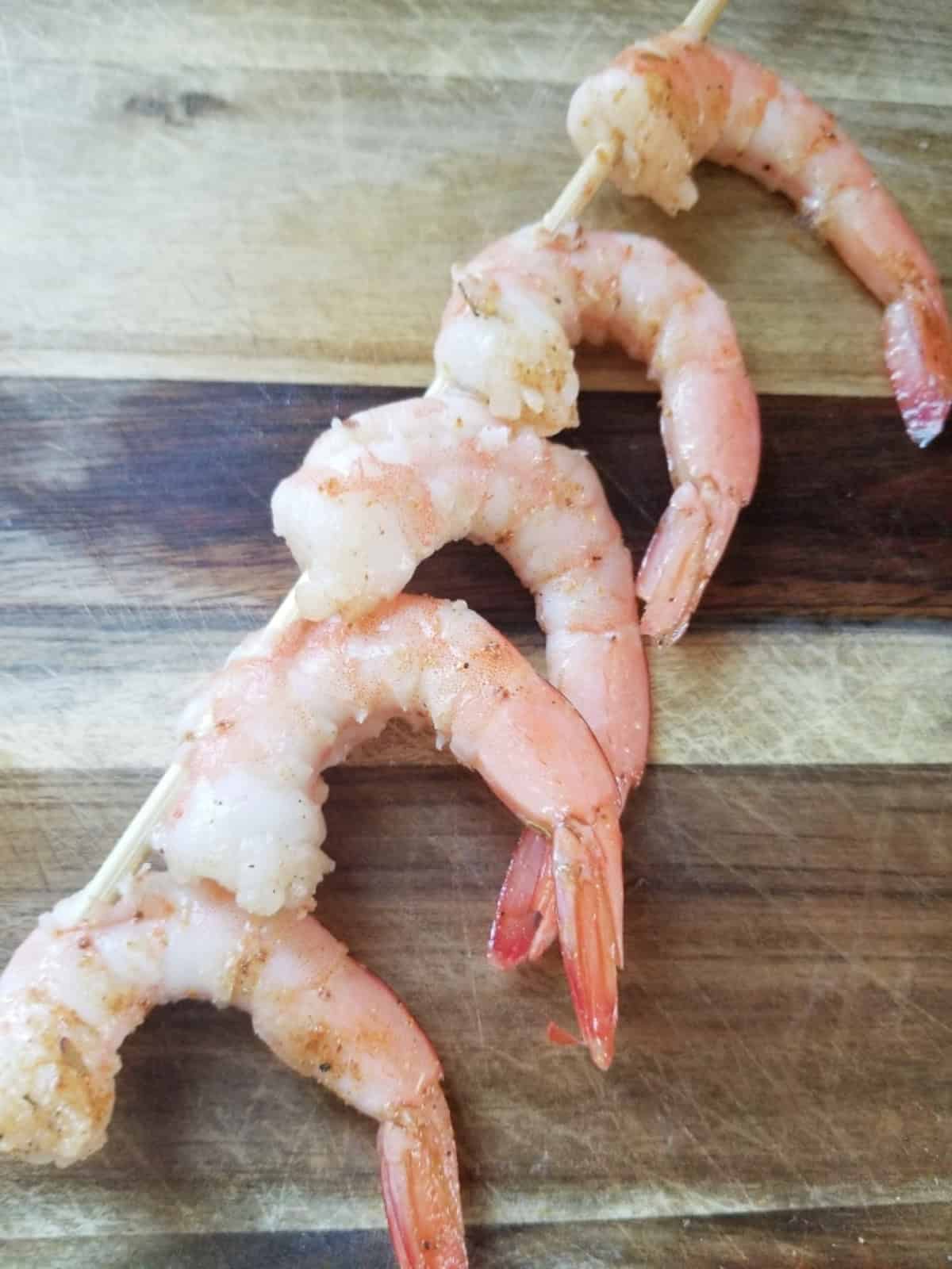 shrimp on skewer
