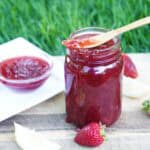 vertical strawberry jam