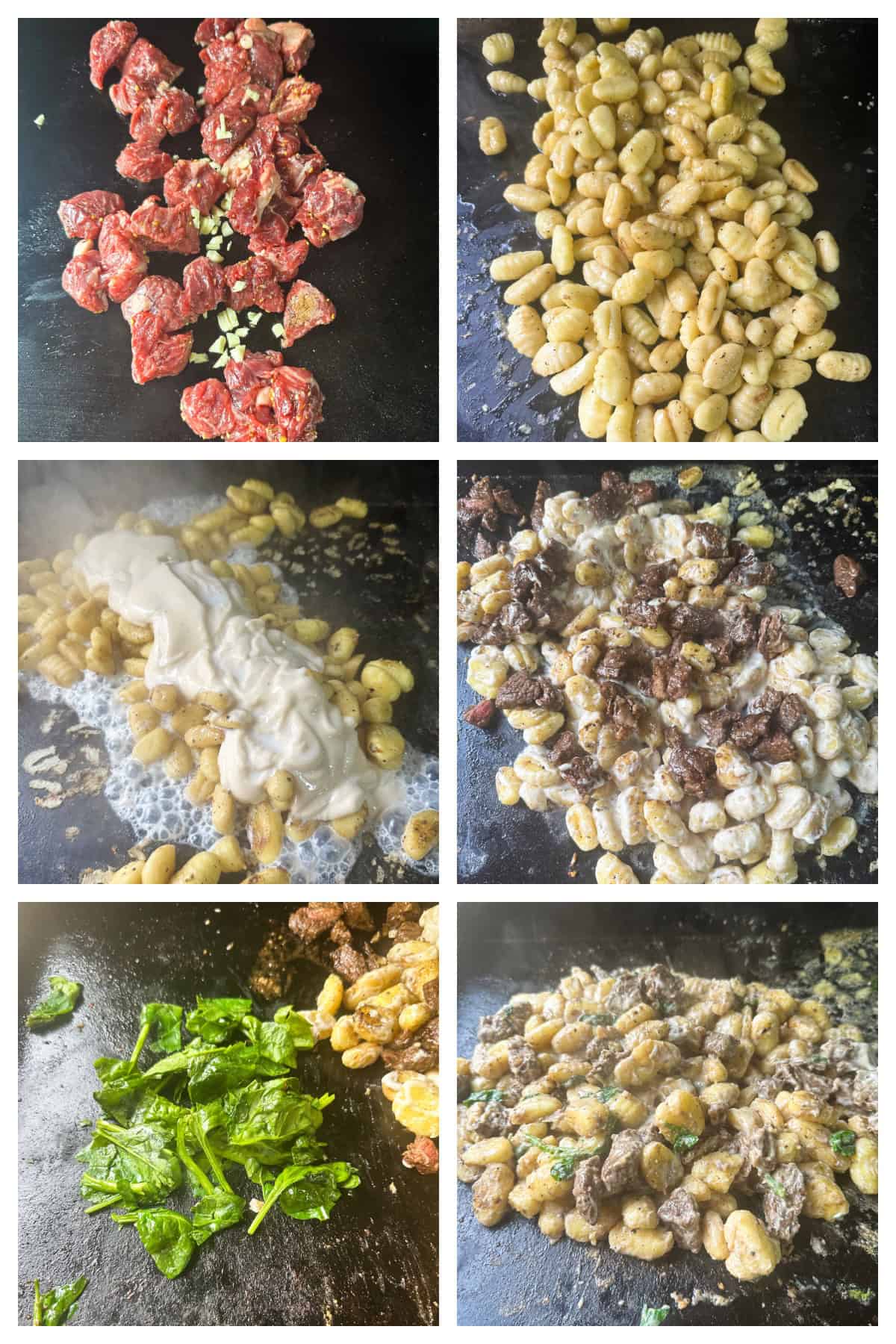 How to make steak and gnocchi Alfredo on the blackstone