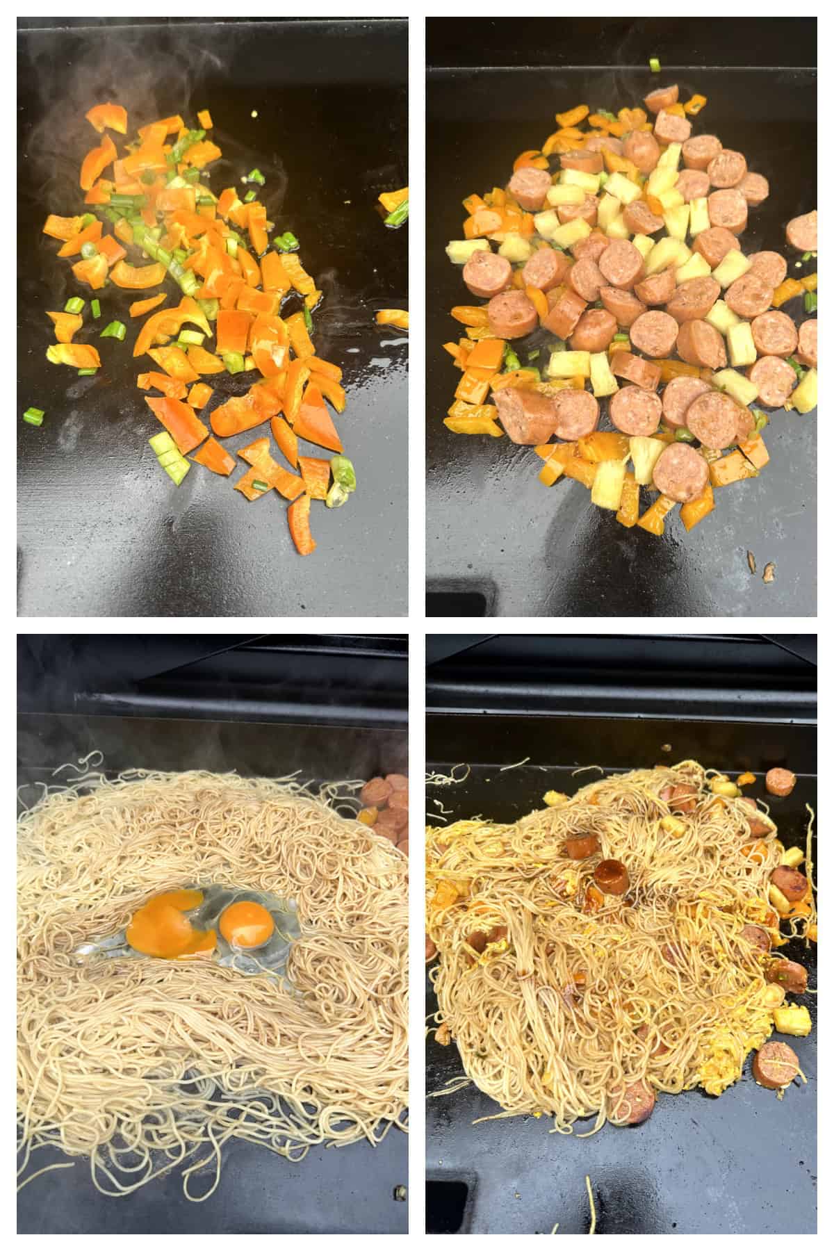 how to make pineapple sausage stir fry