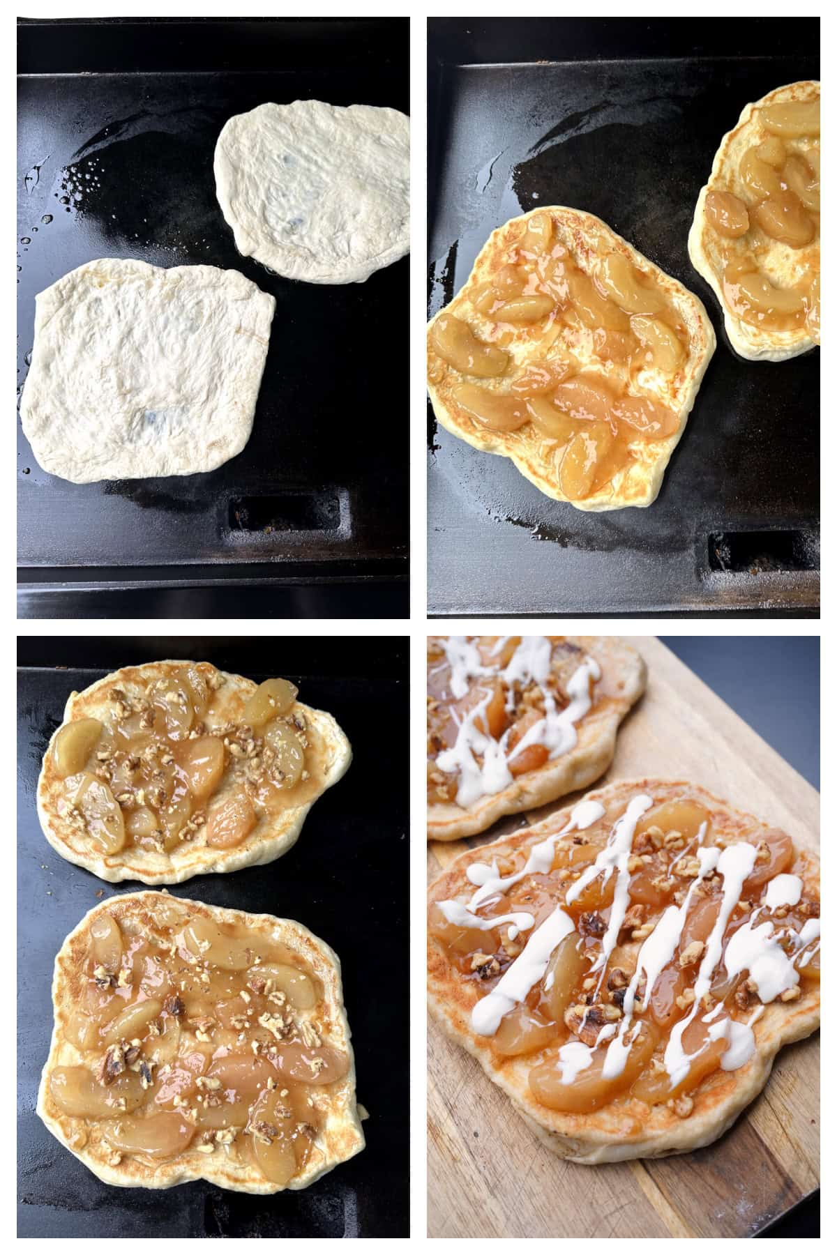 How to make grilled apple pizza
