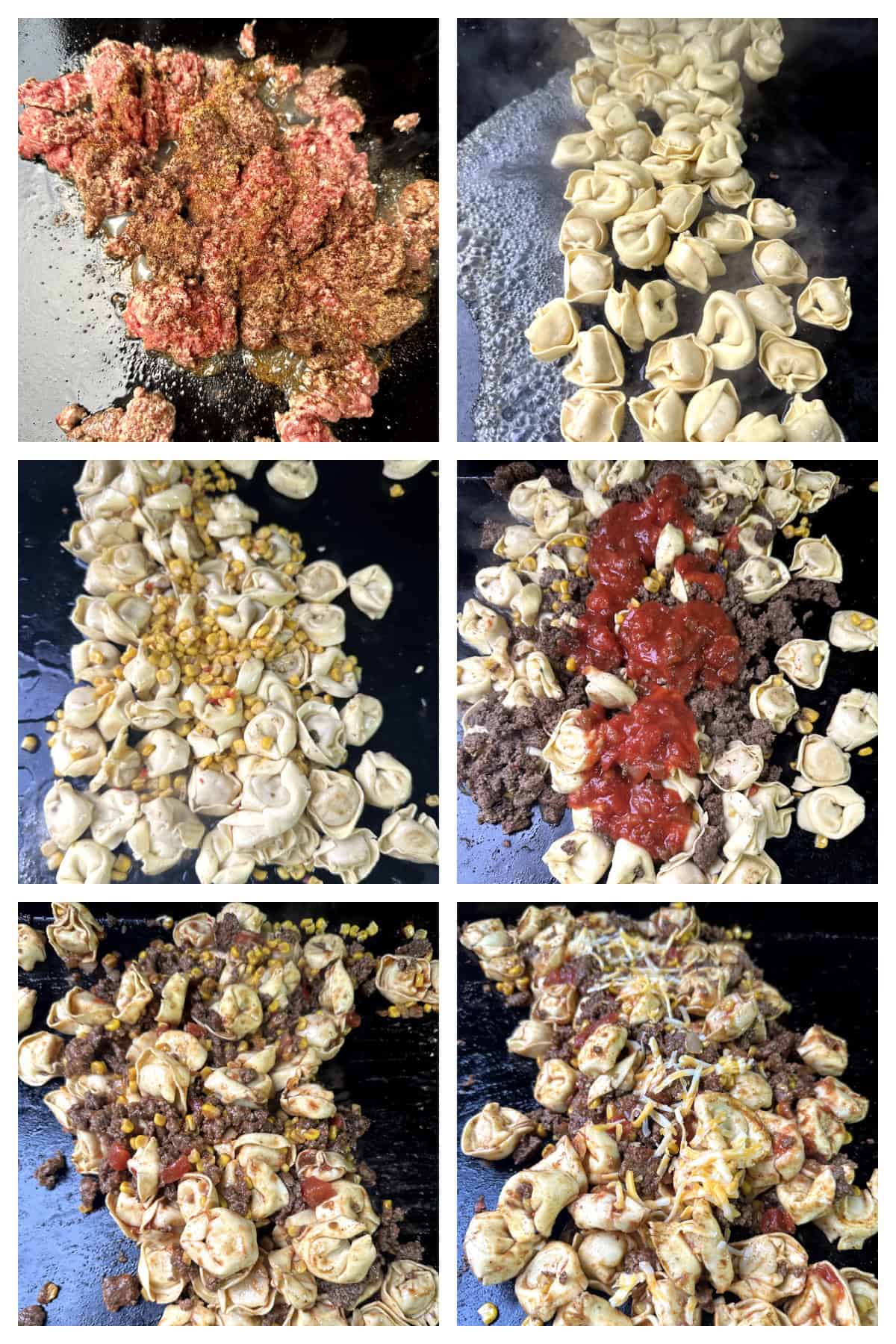 How to make taco tortellini on the blackstone