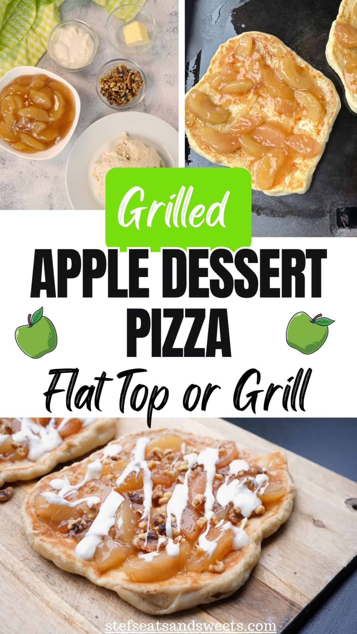 grilled Apple Pie Dessert pizza Pin