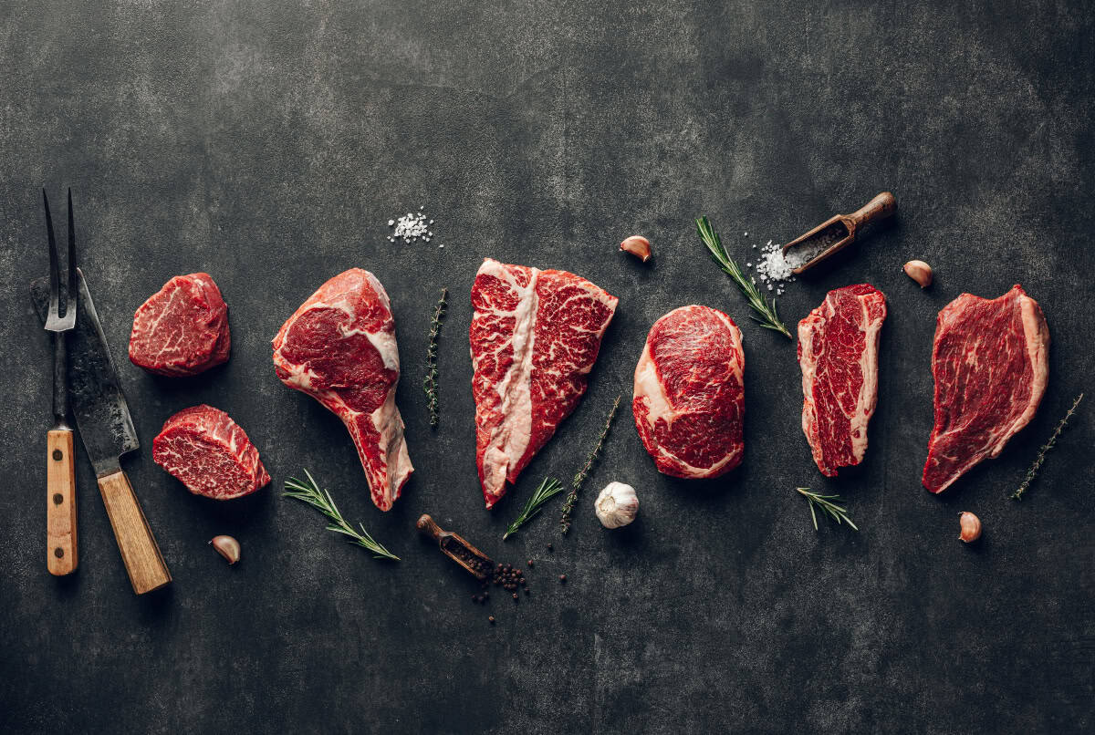 different cuts of meat