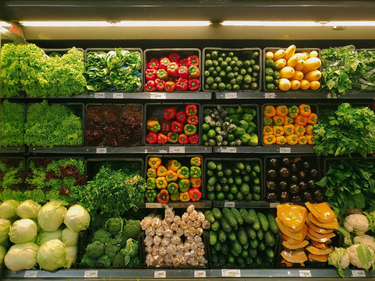 veggies at the store