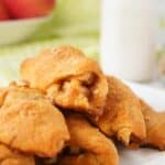 APPLE CRESCENT ROLLS vertical close up