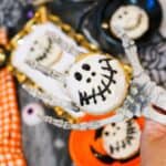 JACK Skellington cookies in hand