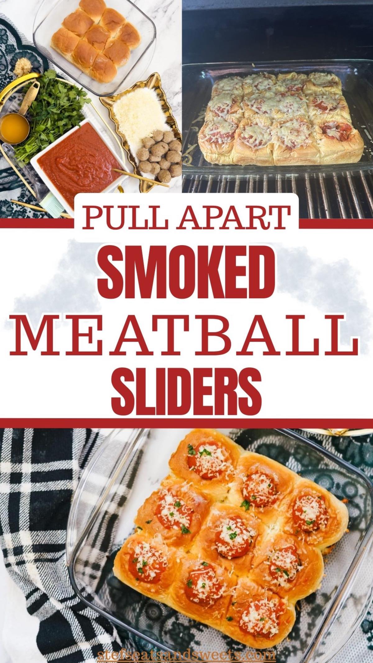 Smoked meatball sliders pin