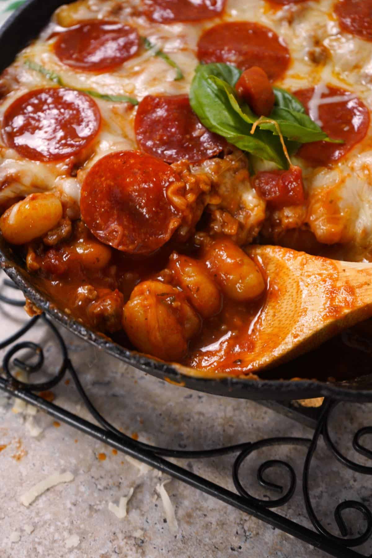 Gnocchi in sauce