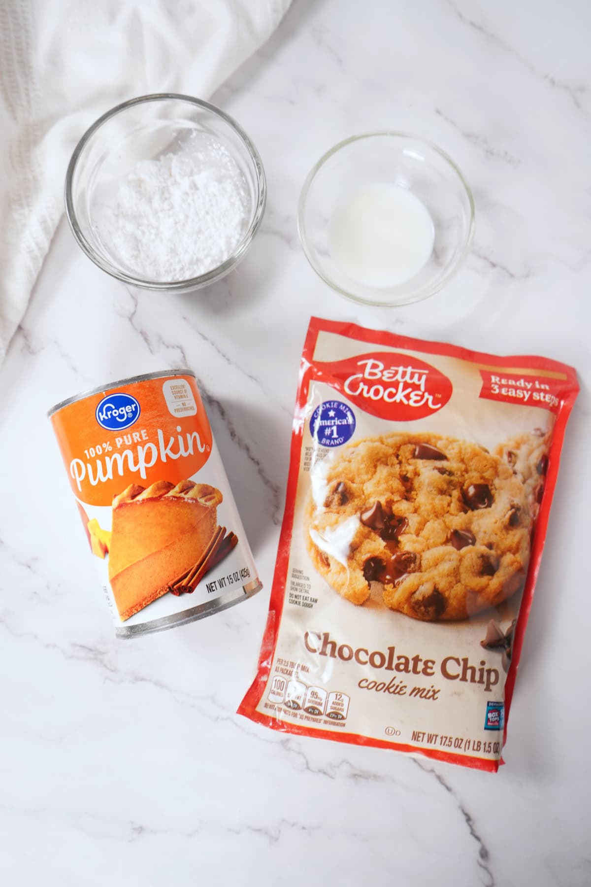 Pumpkin Bars Ingredients