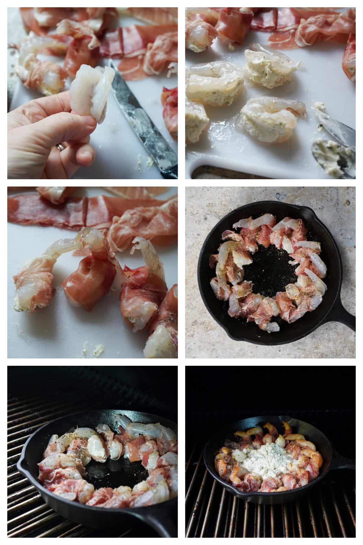 how to make Boursin stuffed smoked shrimp