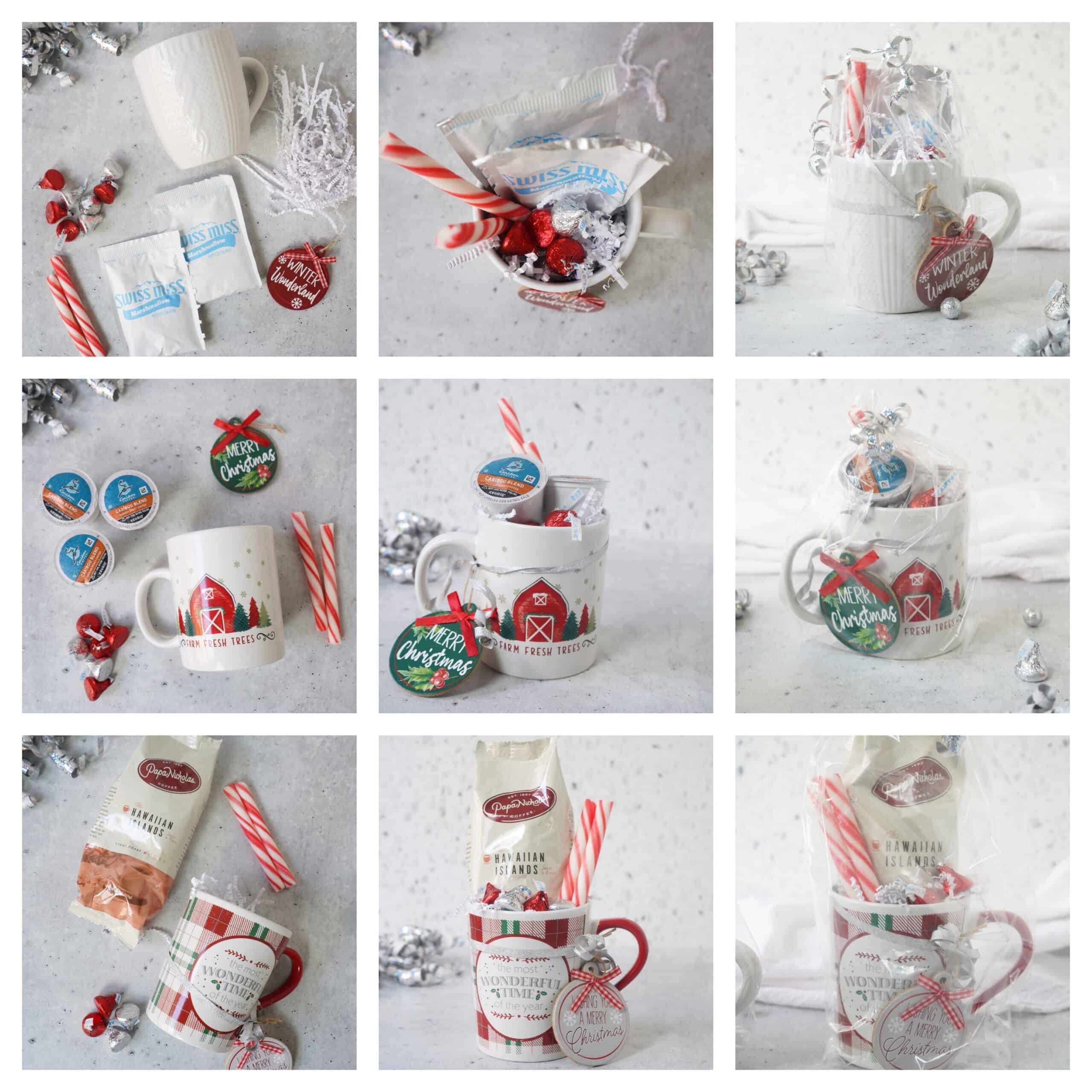 how to make creative coffee cup Christmas gifts step by step 
