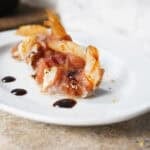 stuffed shrimp on plate vertical