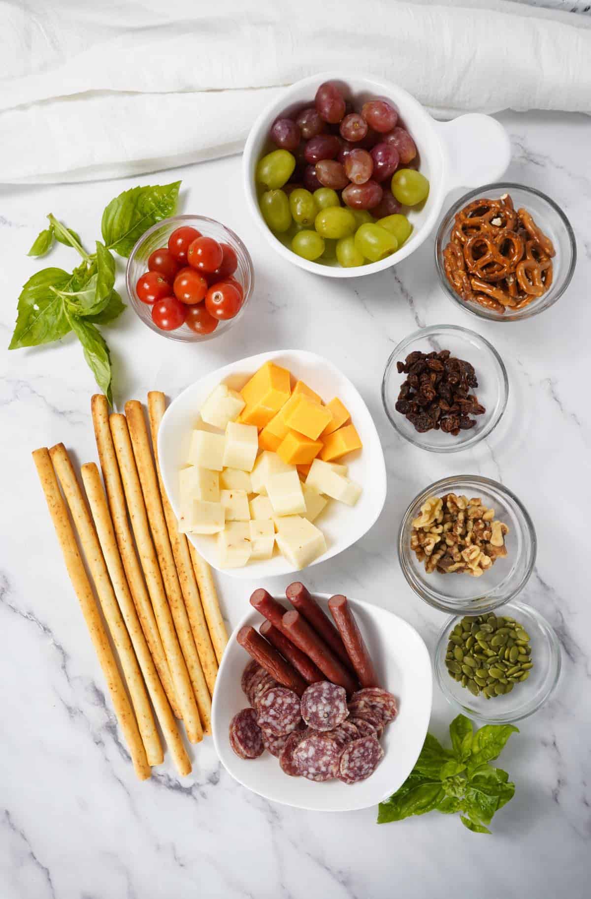 Charcuterie Cups Ingredients needed