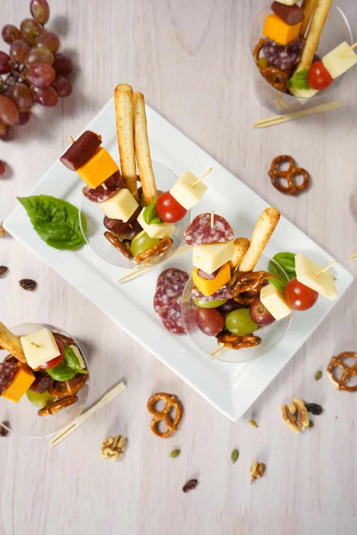 Charcuterie Cups from above
