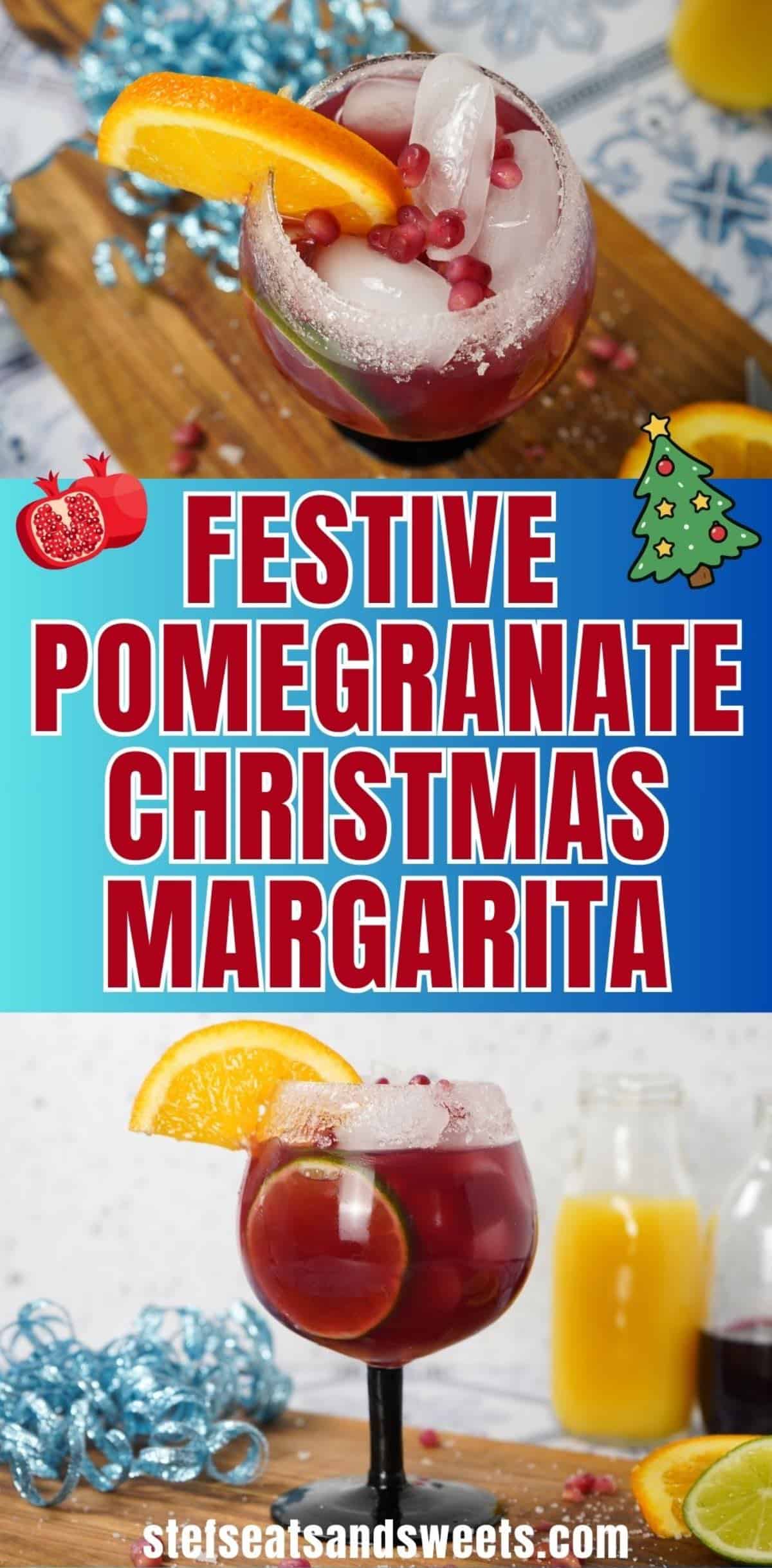 Christmas margarita pin