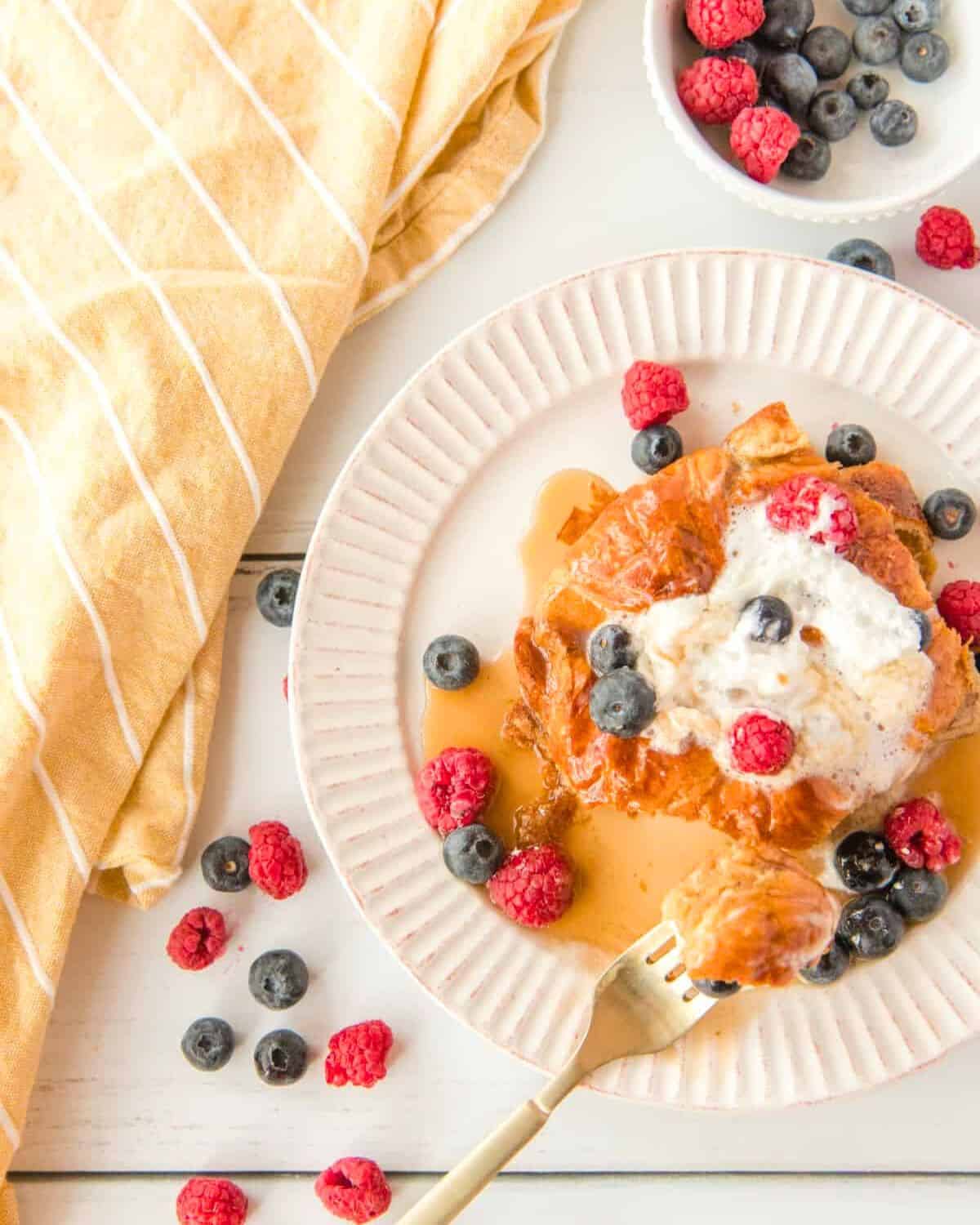 Croissant French Toast Bake - Noshing With The Nolands