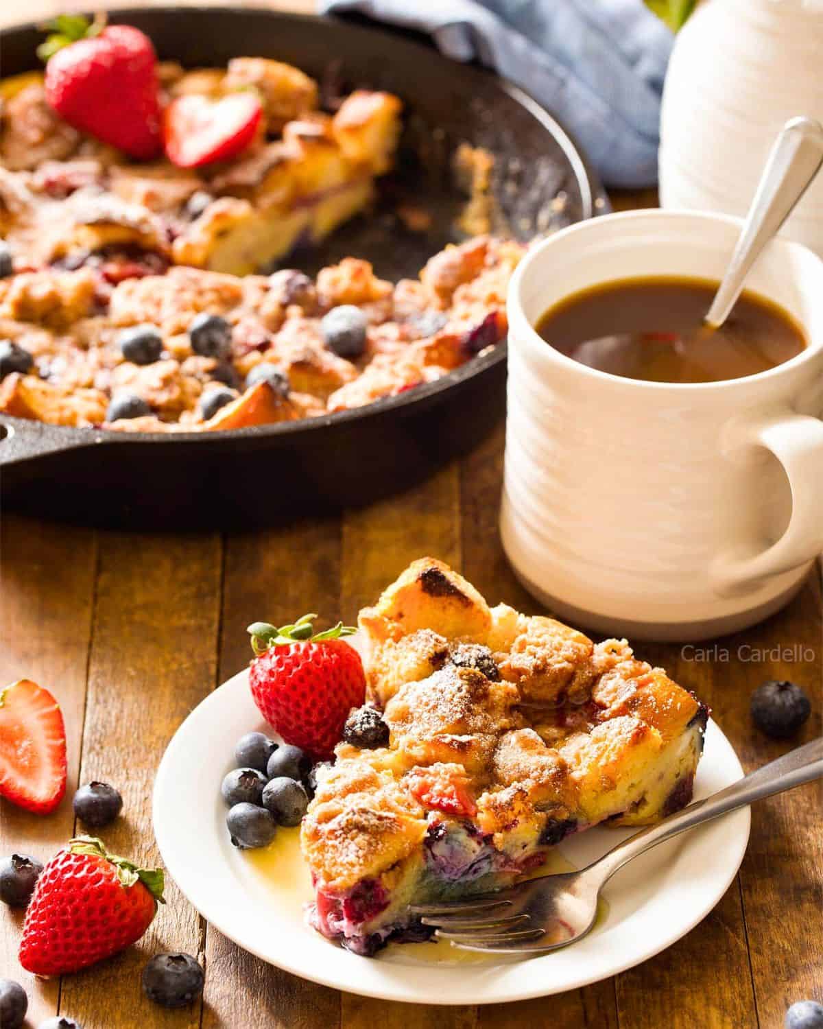 French Toast Casserole for Two