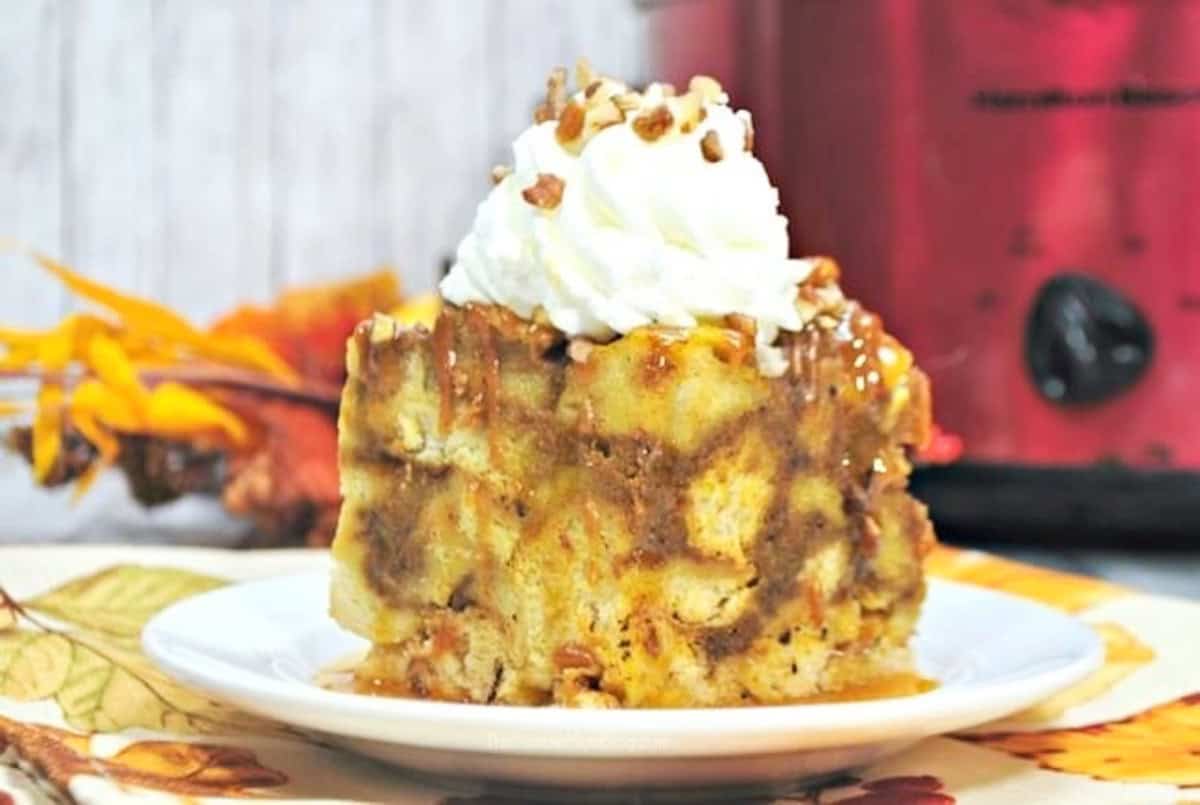Maple-Pumpkin-French-Toast- slow cooker