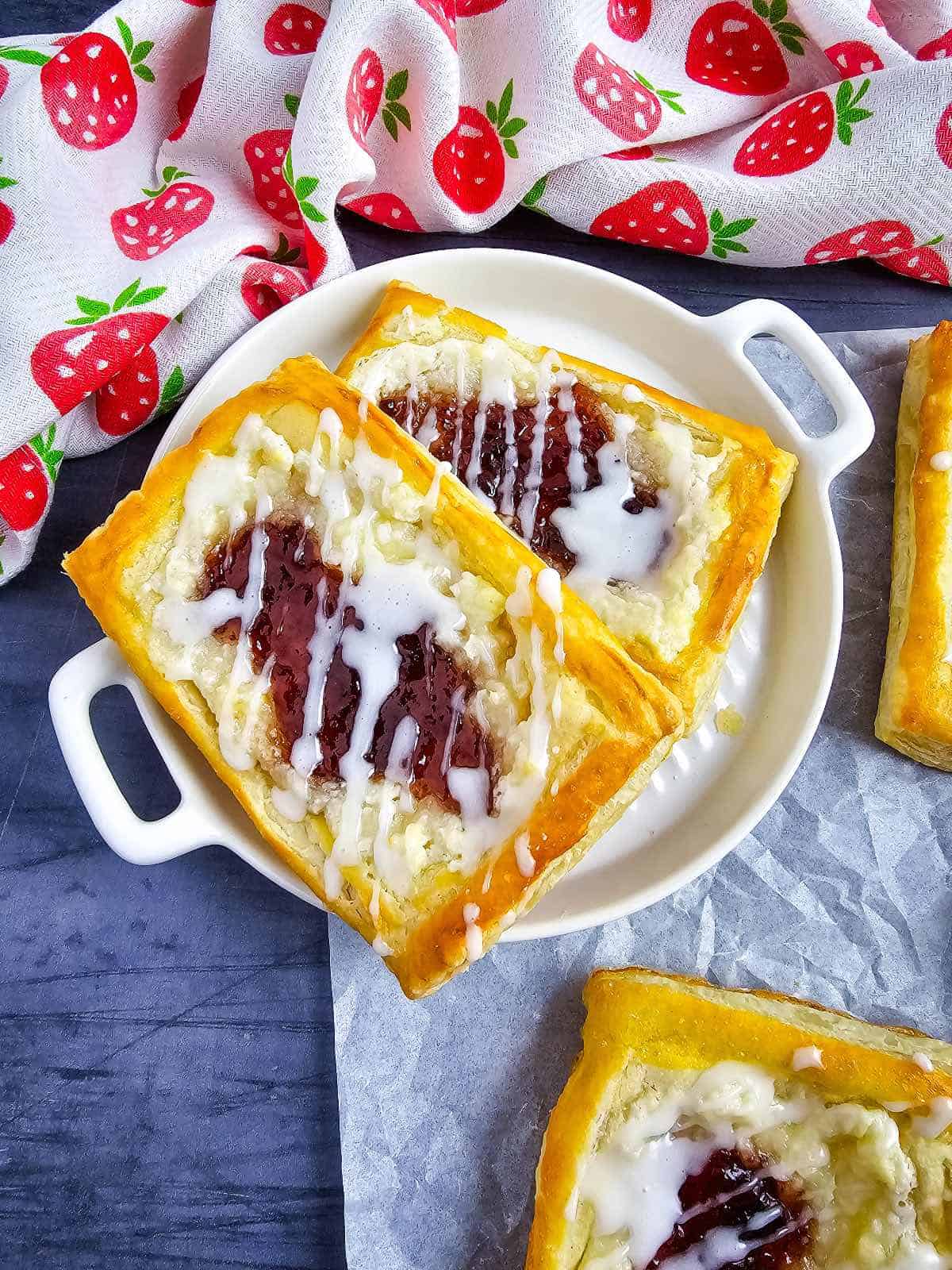 Strawberry Danish vertical
