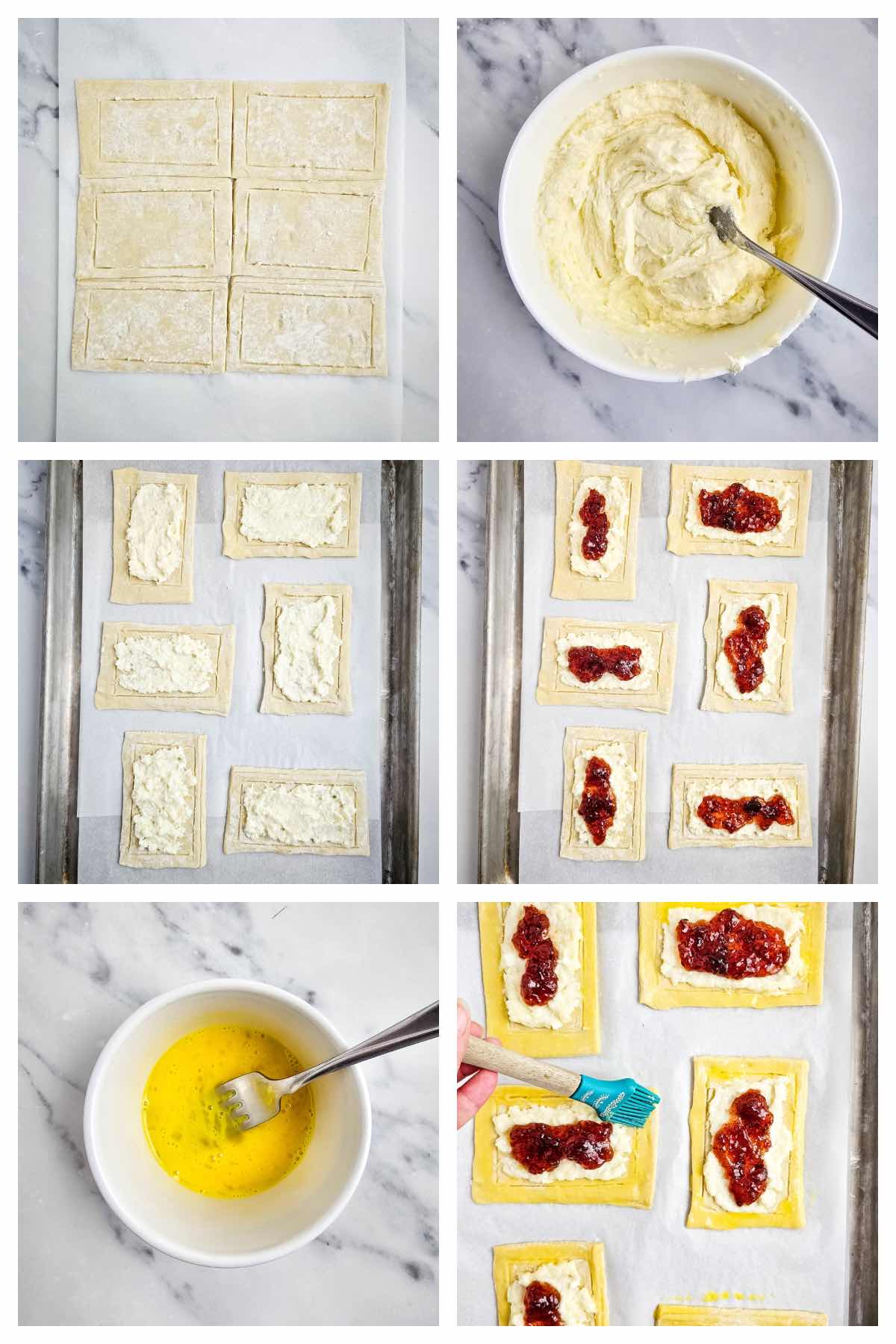how to make strawberry danish step by step 