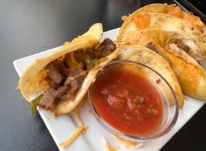 Crispy Cheese Steak Tacos (Blackstone or Cast Iron)