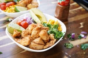 Hot Honey Chicken Taco Bowls (Blackstone or Stove Top)