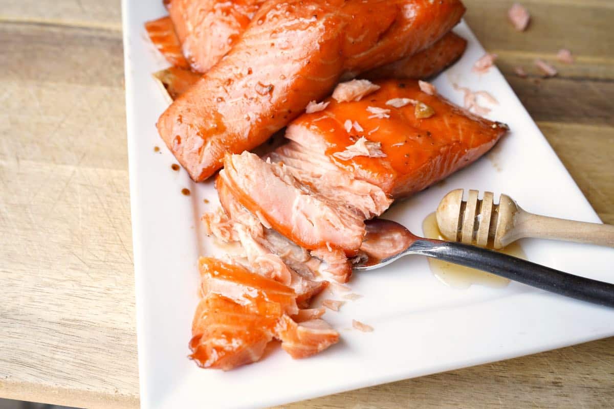 Simply Smoked Salmon cut up