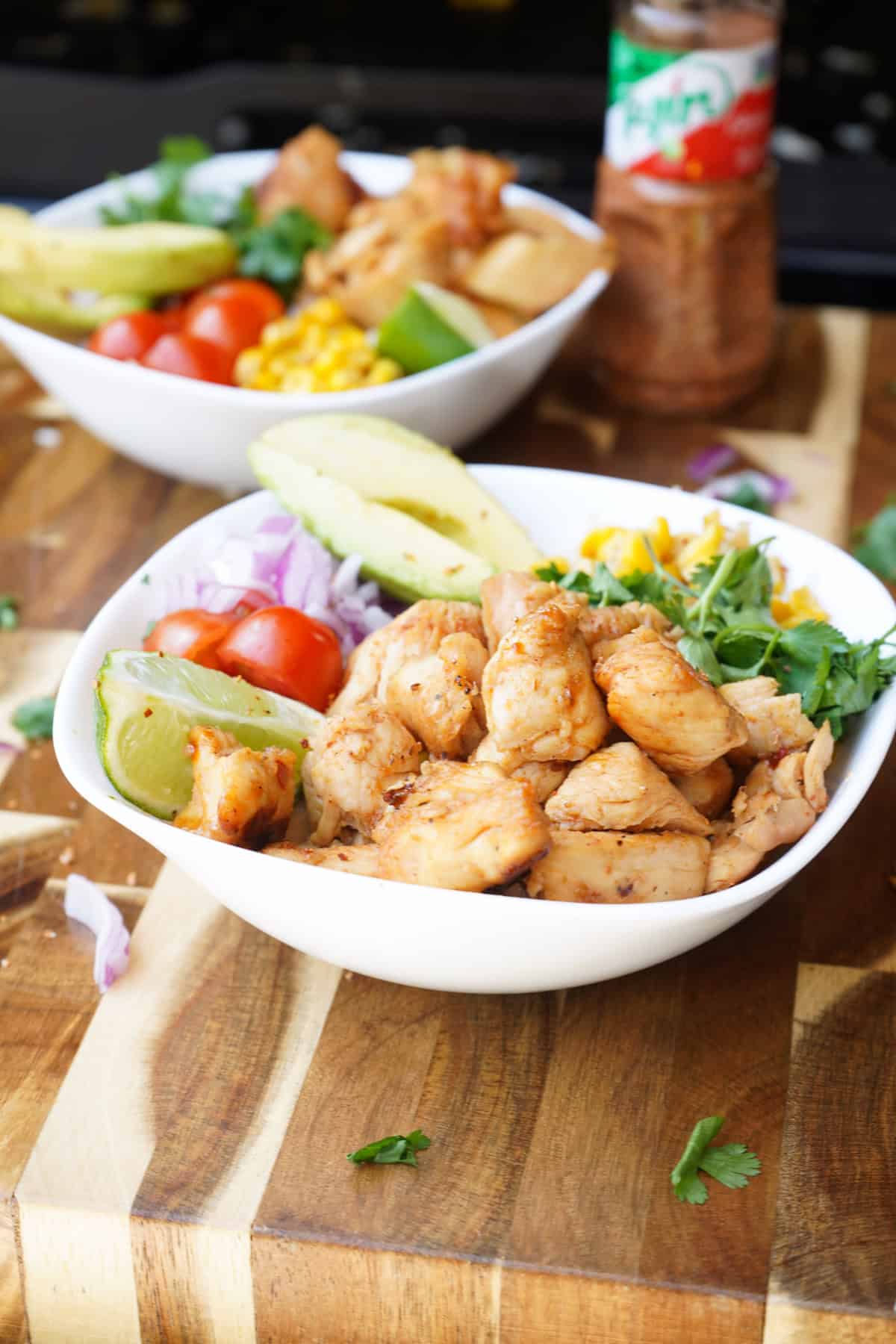 taco bowls with chicken