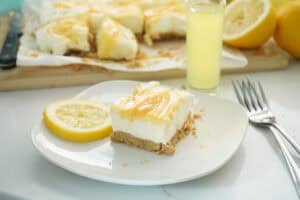 No Bake Limoncello Cheesecake Bars