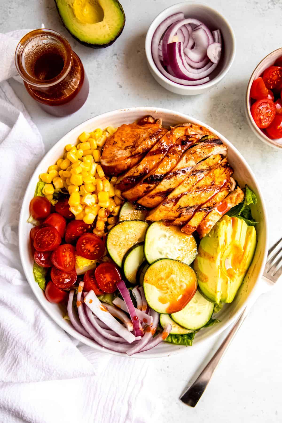 GrilledHotHoneyChicken Salad