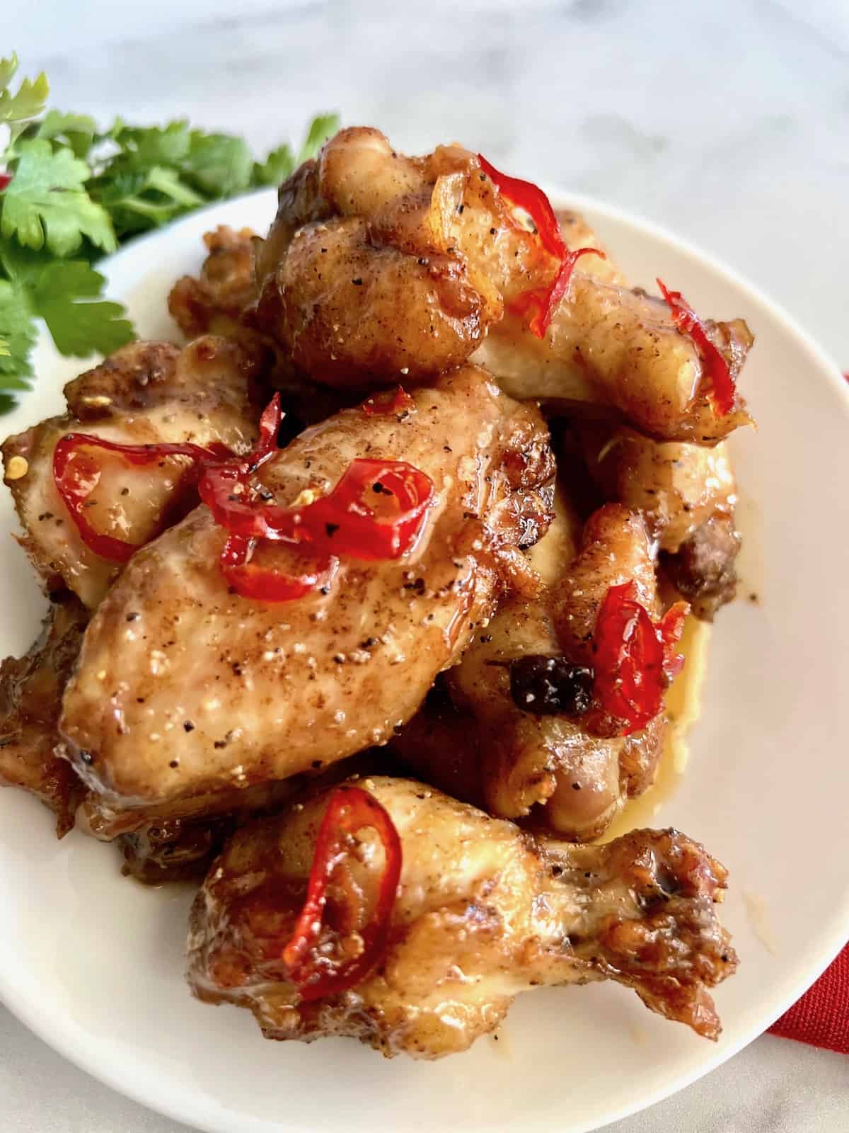 hot honey lemon pepper chicken wings