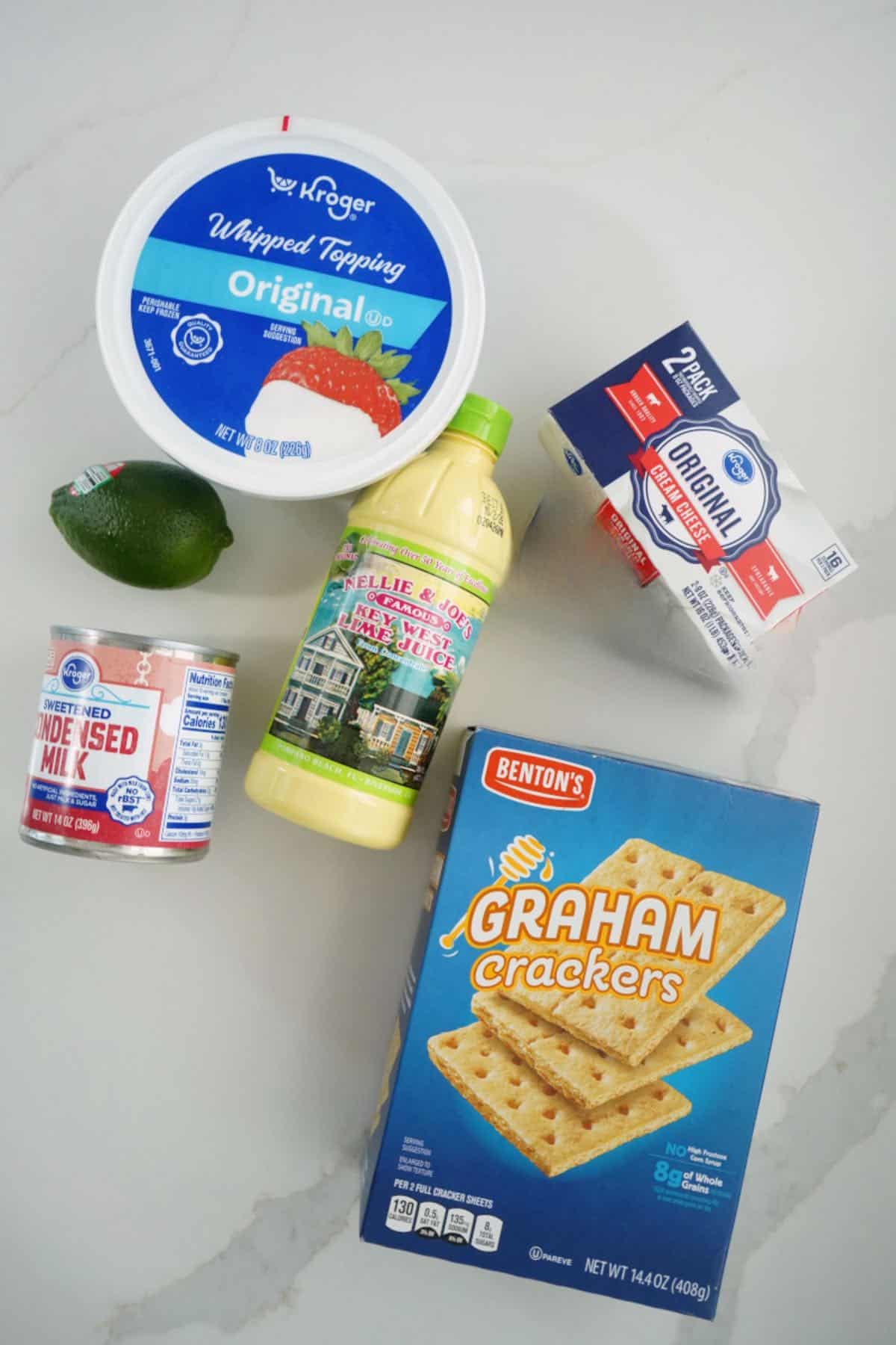 Key Lime pIe Eclair Cake ingredients