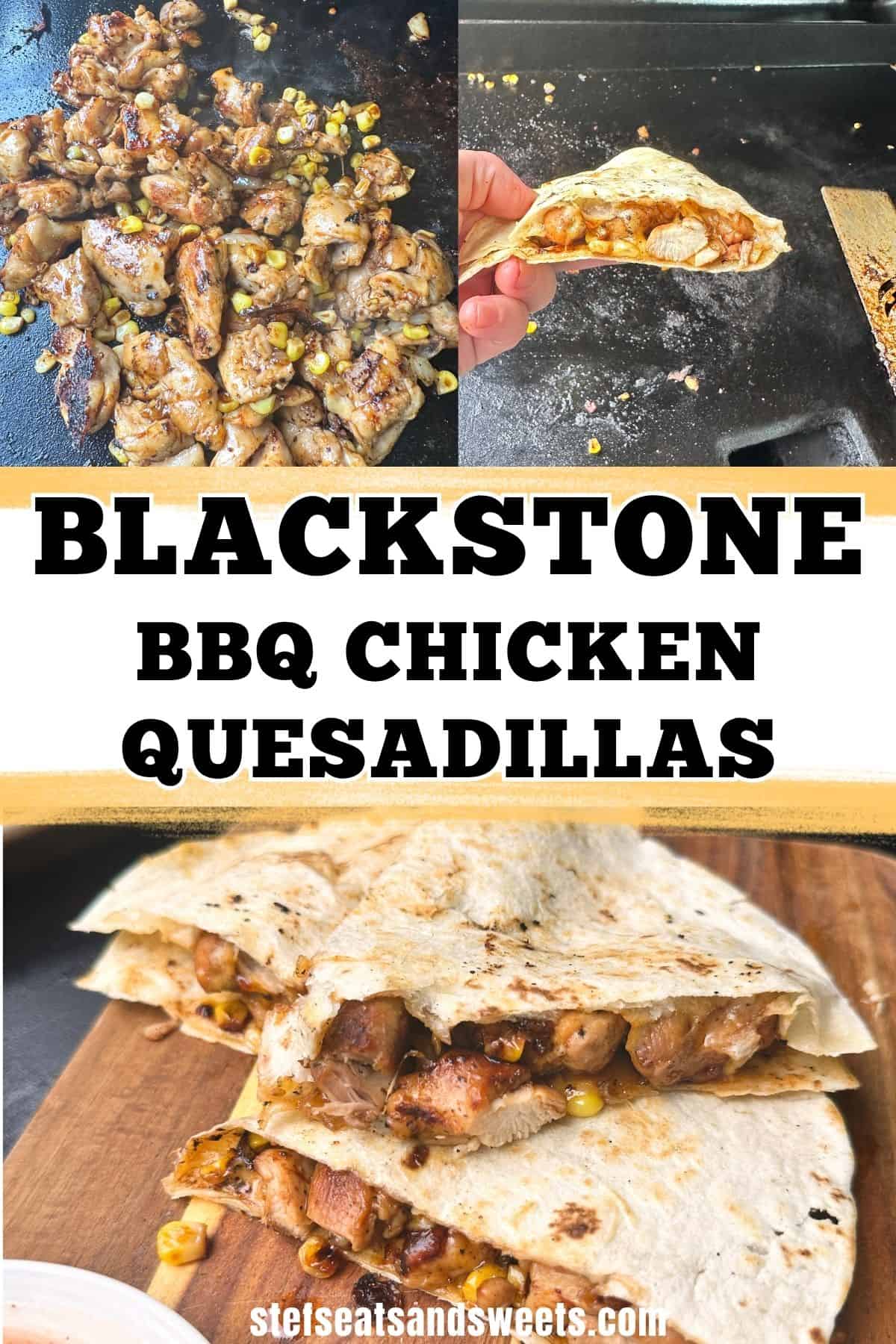 Blackstone quesadillas pin with title 