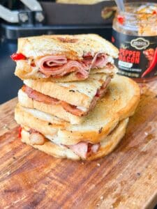 Bacon Jam Ham Sandwiches (Blackstone or Stovetop)