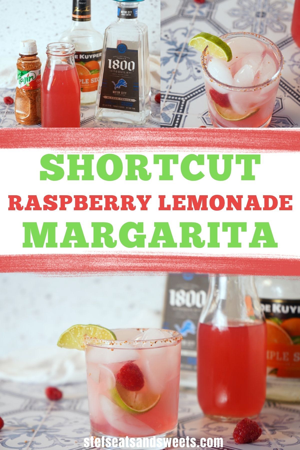 shortcut raspberry lemonade margarita pin