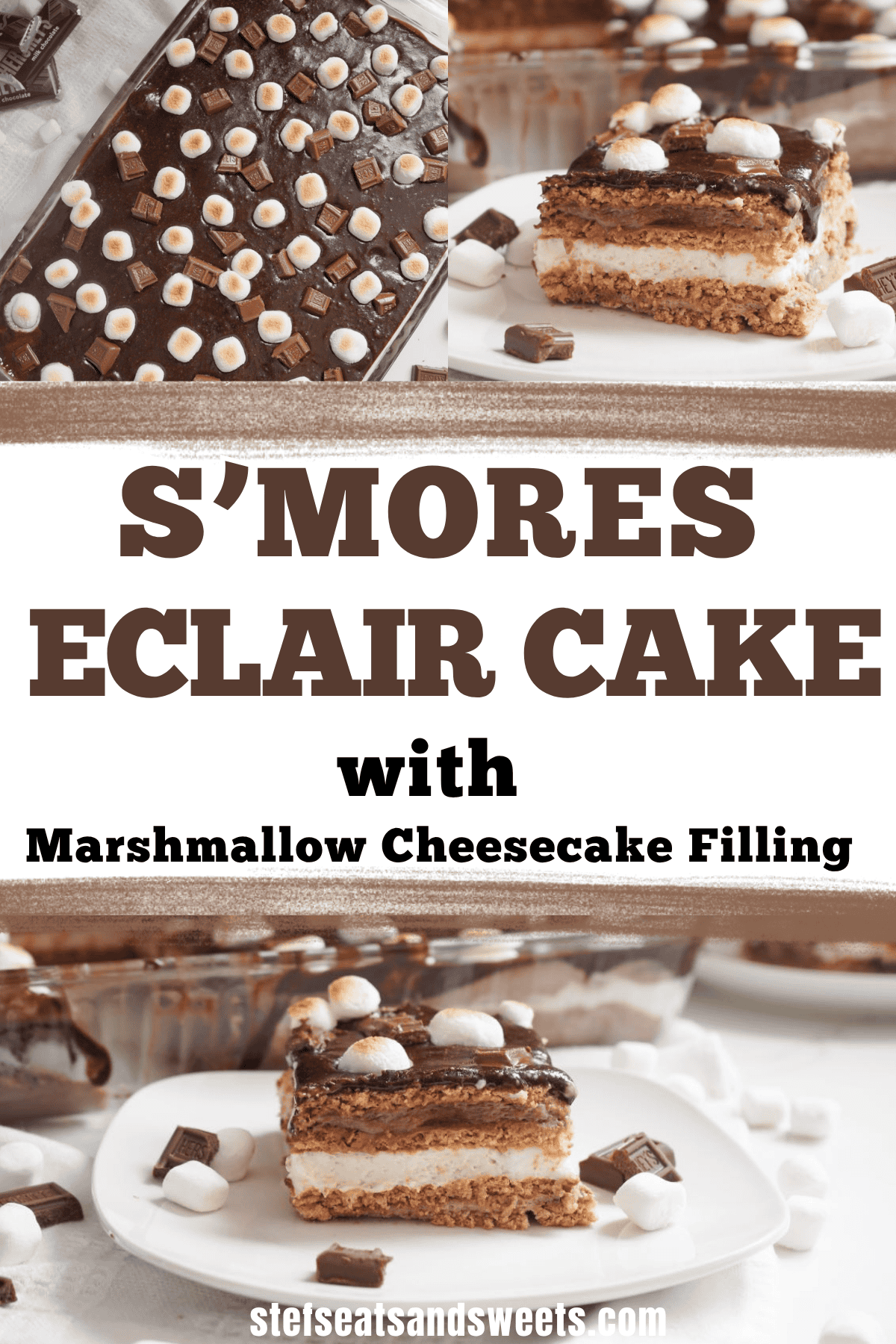 s'mores eclair cake pin