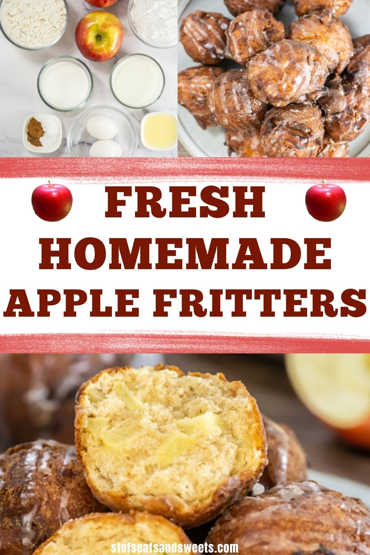 Apple fritter pinterest image