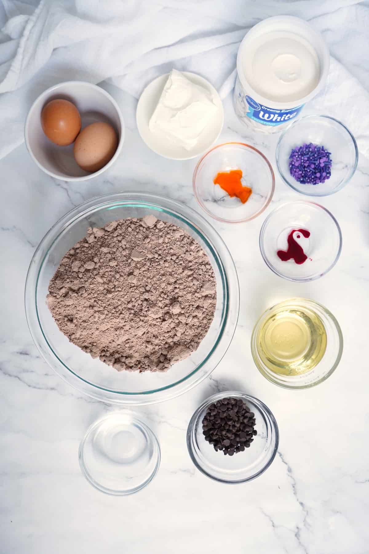 Halloween Brownies Ingredients