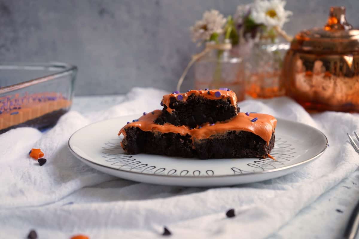 Shortcut Halloween Chocolate Brownies